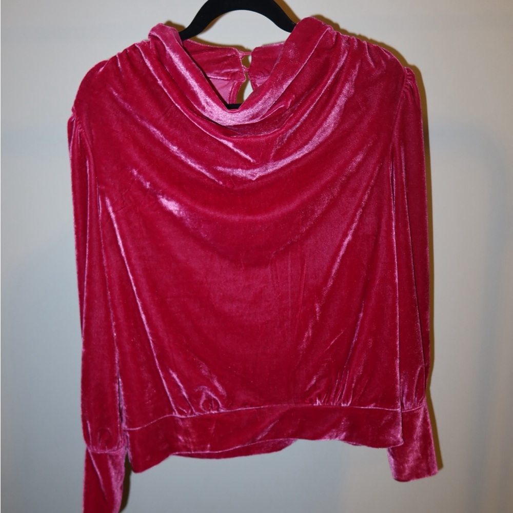 Anthropologie velvet top